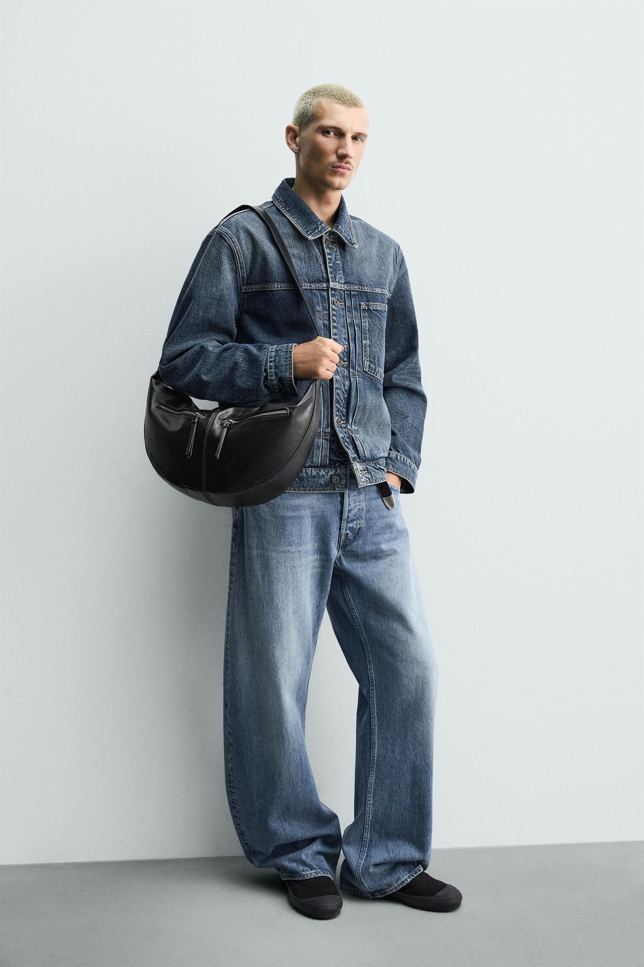 TOPSTITCHED SHOULDER BAG